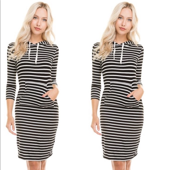 Dresses & Skirts - Black Striped dress